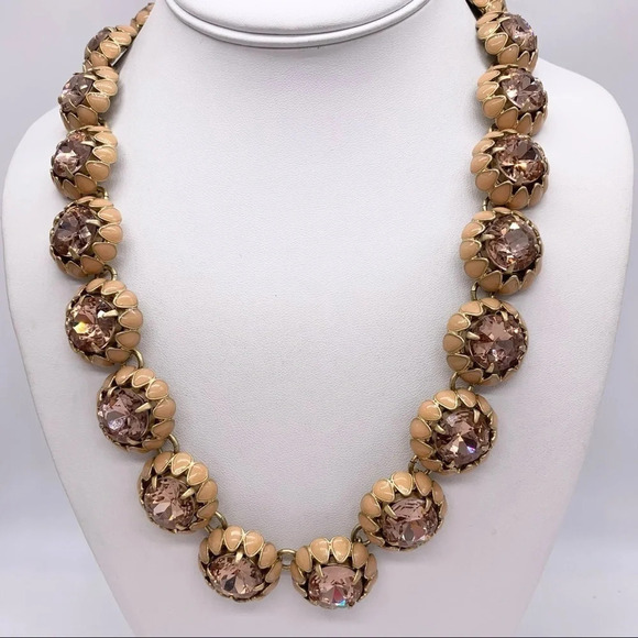 J. Crew Jewelry - J. Crew Peach Crystal Cupcake Necklace